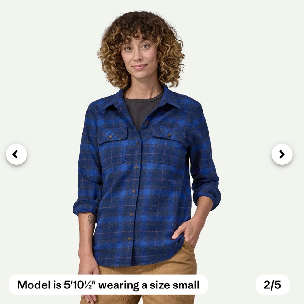 Blue Plaid Button-Up Shirt